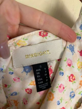 Camiseta floral multicolor talla S