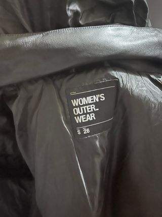 Abrigo Lefties Negro Talla S