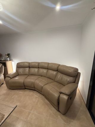 Sofá 4 plazas + sillón eléctrico reclinable