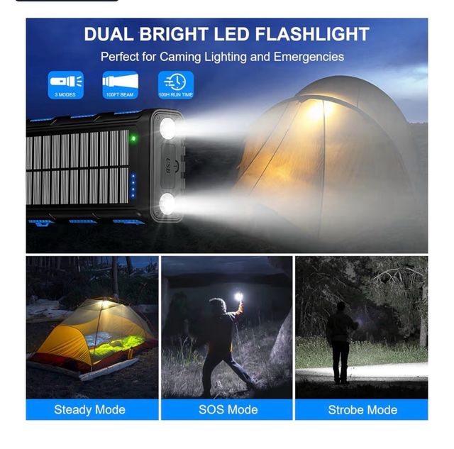 Power Bank Solar 26800mAh WASTDE