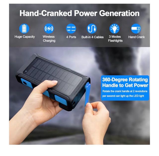 Power Bank Solar 26800mAh WASTDE