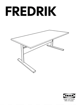Mesa escritorio IKEA Fredrik madera y metal