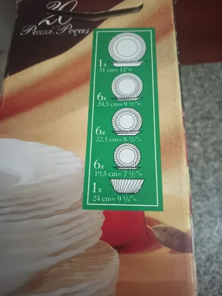 Vajilla Arcopal Trianon 20 Piezas