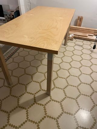 Mesa de madera estilo vintage