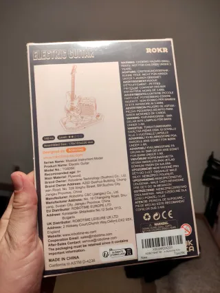 SIN ABRIR • ROKR Puzzle 3D Madera Guitarra