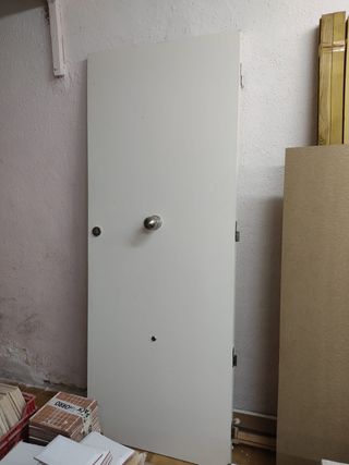 Hoja puerta DMF ignífuga blanca