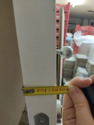 Hoja puerta DMF ignífuga blanca