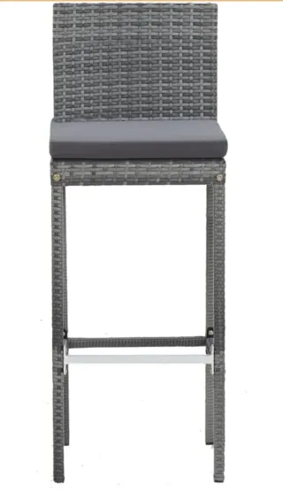 Conjunto de mesa alta de terraza con 4 sillas