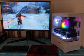 PC Gaming Xeon RX570 32GB ARGB Blanco W11 PC-221