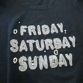 Jersey negro con lentejuelas