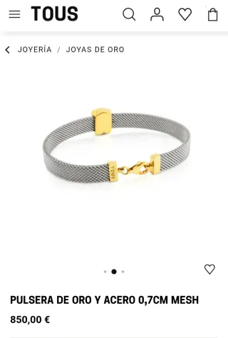 Pulsera Tous Oro 18k Oso