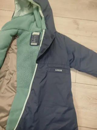 Mono infantil nieve esquí más guantes.