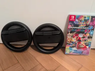 Mario Kart 8 Deluxe Nintendo Switch + 2 Volantes
