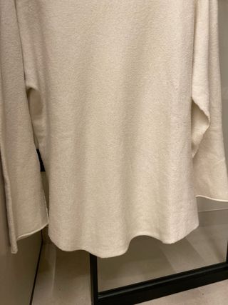 Jersey punto suave beige talla únic