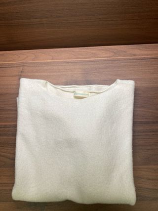 Jersey punto suave beige talla únic