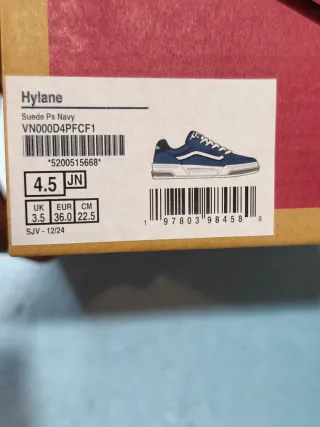 Zapatillas Vans Azules y Blancas