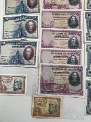 Lote Billetes El Banco de España Pesetas