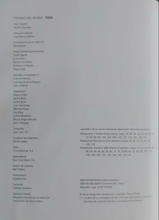 Italia – Cocinas del Mundo