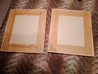 Lote 2 Cuadros Antiguos Ángeles