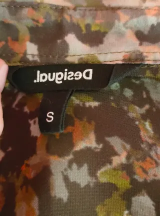 Camisa Desigual Multicolor Verde Militar
