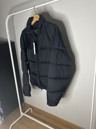 Abrigo acolchado Plumas Zara Man Negro Talla L