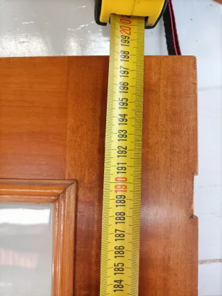 Puerta de paso con cristal