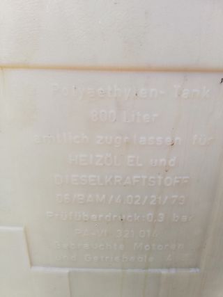 Depósito Gasoil ROTH WERKE 800L