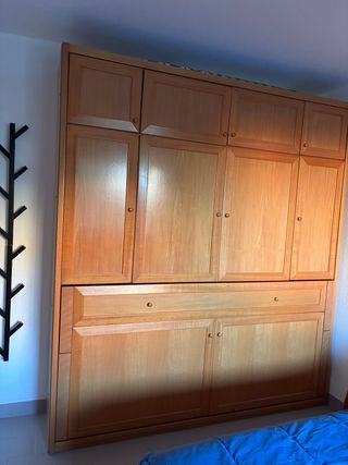 Cama Litera Plegable Horizontal Madera