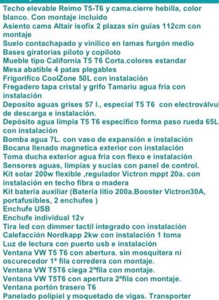 VW California. 88 km.4 plazas viajar y dormir