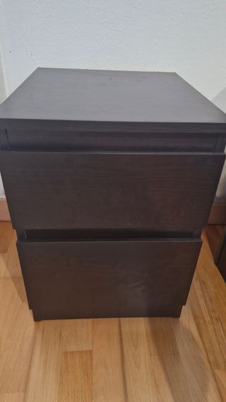 Comoda Mesita de Dormitorio Madera Color negro