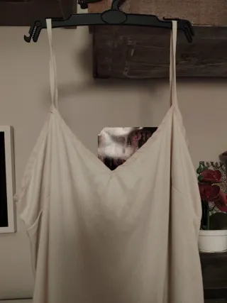 Camisón tirantes beige talla única