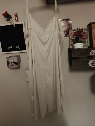 Camisón tirantes beige talla única