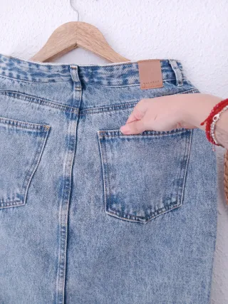 Falda vaquera midi Talla S + regalo