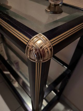 Mueble de entrada cristal elegante