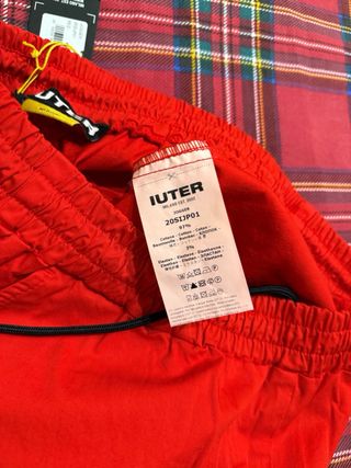 Pantaloni Iuter Uomo Rossi Cotone