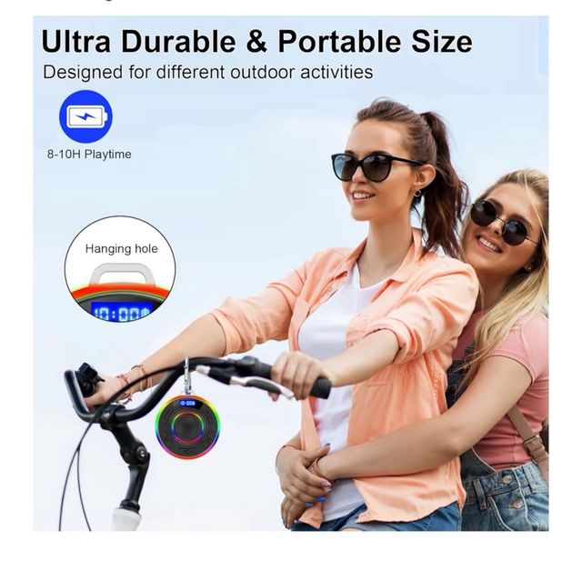 Altavoz Bluetooth Impermeable RGB