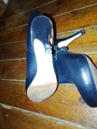 Botines de tacón negros para mujer