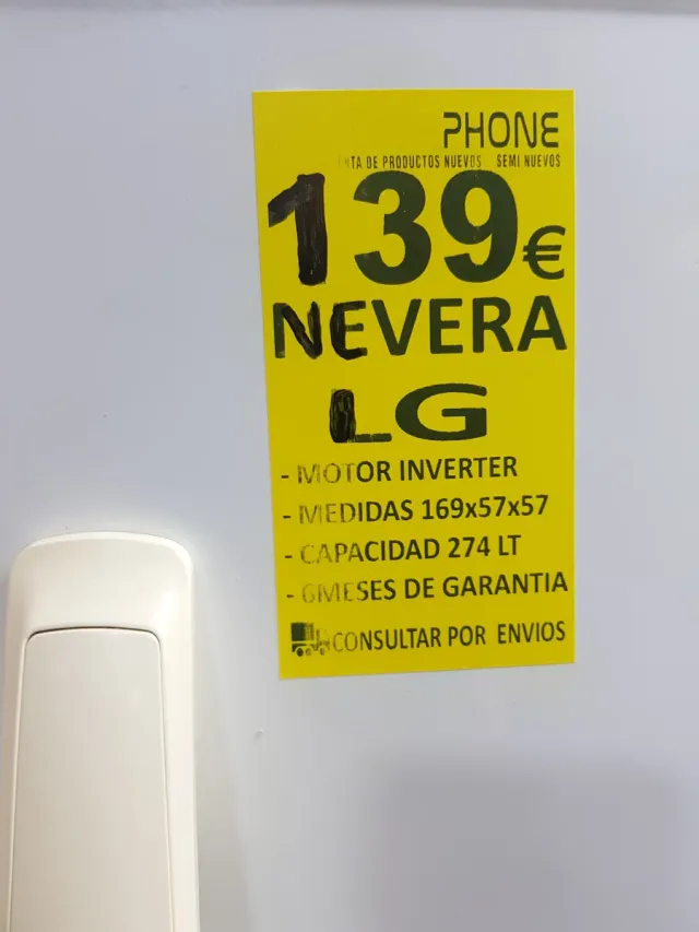 Nevera LG Expresscool Blanca