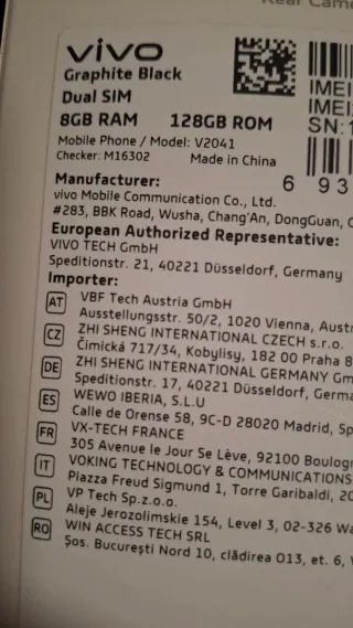 Vivo Y72 5G 128GB per pezzi