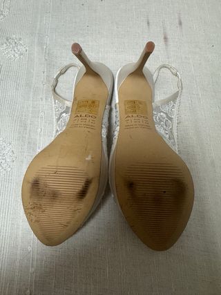 Sandalias de Novia ALDO Blancas y Doradas
