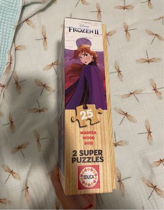 2 Puzzles Madera Frozen II Educa