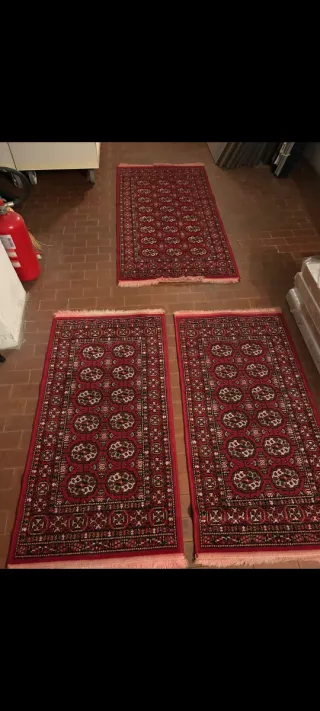 Tris Tappeti Bukhara Lana Rossi