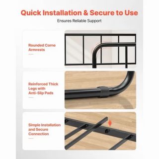 Estructura Sofá Cama Metálico Negro