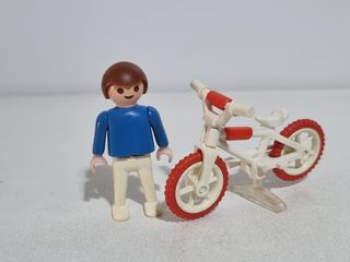 Playmobil 3300 Set Antiguo Niño Niña Bici