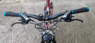 Bicicleta Montaña Vortex Roja y Blanca