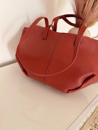 Bolso Polene Naranja/Rojo