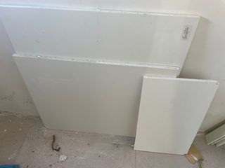 Retales porcelánico blanco mate para encimera