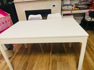 Mesa comedor extensible madera