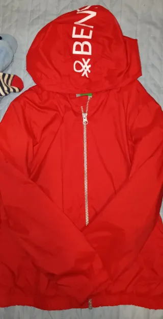 Parka Benetton Vermelha Tamanho 7/8