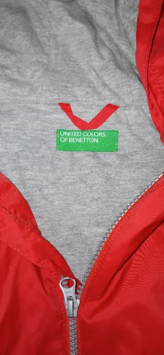 Parka Benetton Vermelha Tamanho 7/8